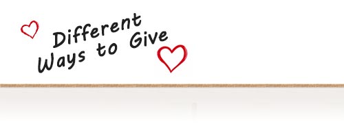 Different Ways to Give